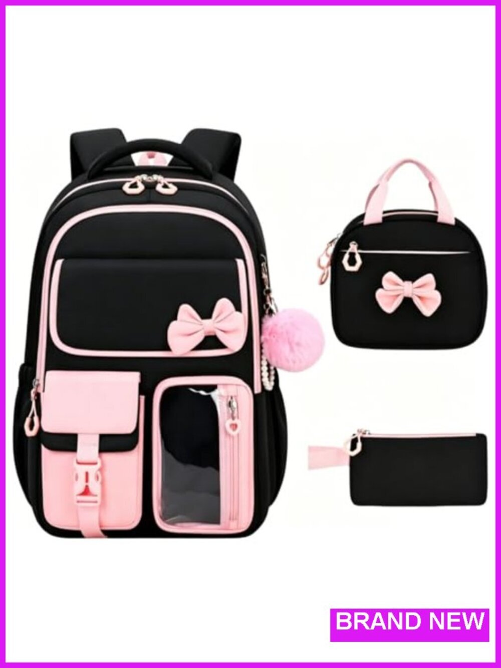 Kids Backpack Set with Lunch Bag and Pencil Case School Daypack